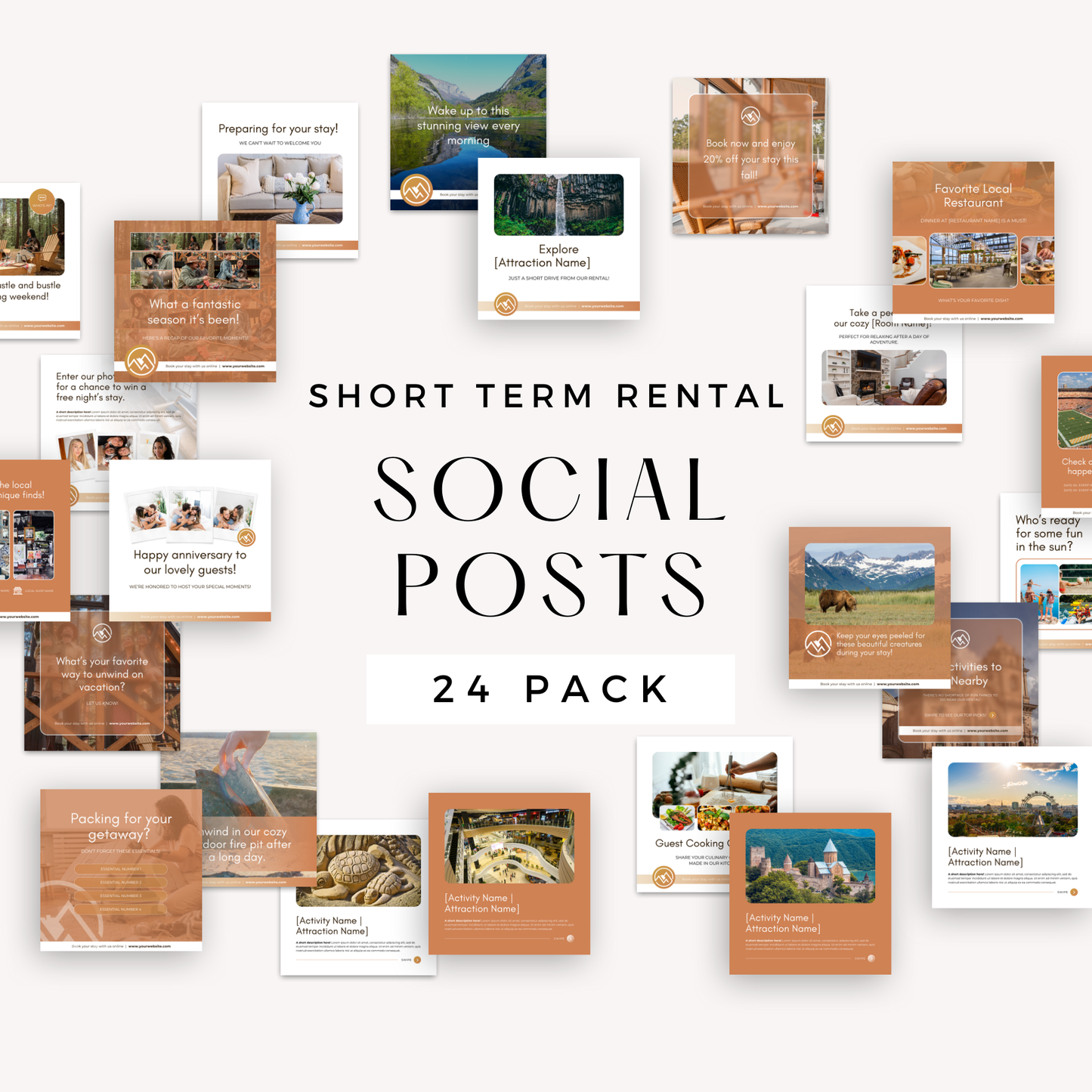 Short Term Rental Social Post template