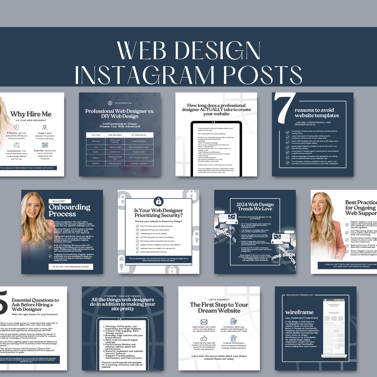 Instagram Posts for Web Design