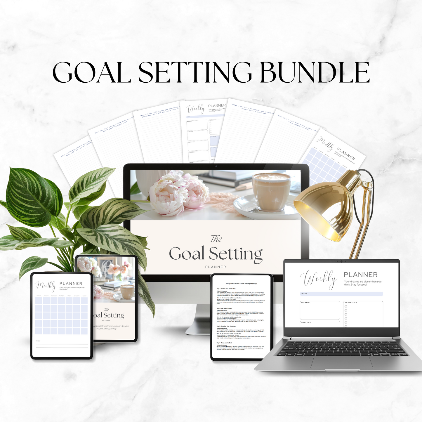 Goal Setting Bundle - Printable PDFs