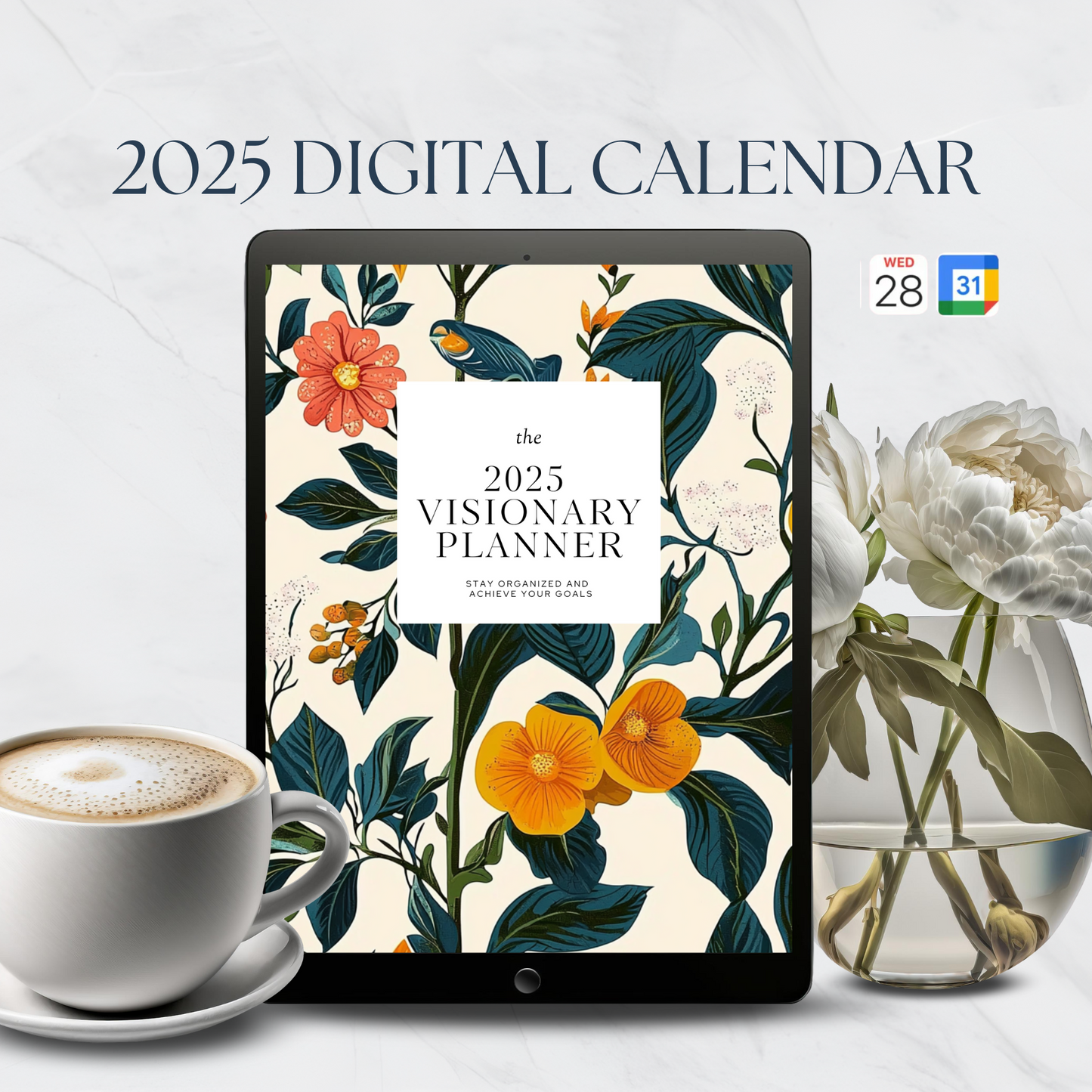 2025 Digital Calendar Visionary Planner