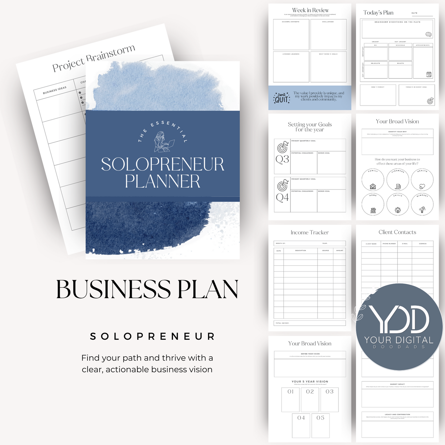 Solopreneur Business Plan Template