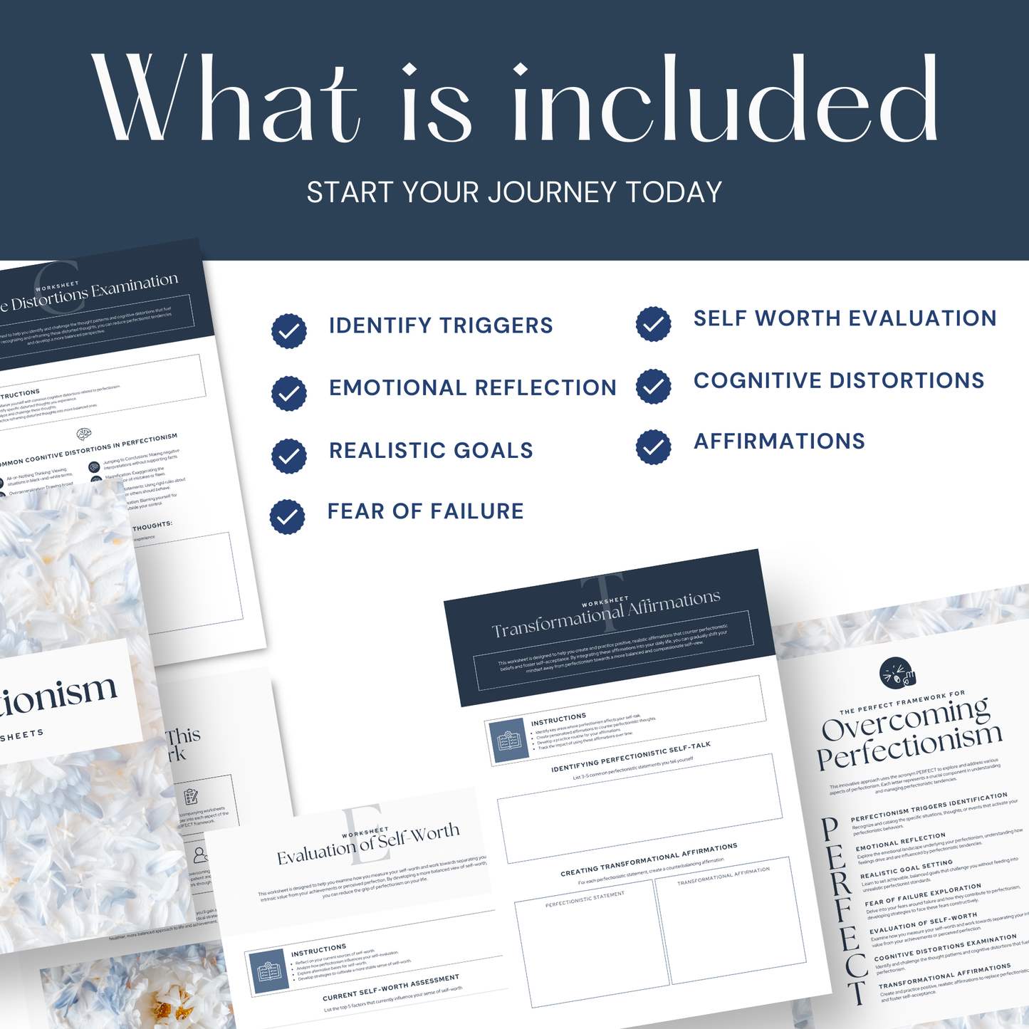 Therapy Perfectionism Worksheet Canva Template