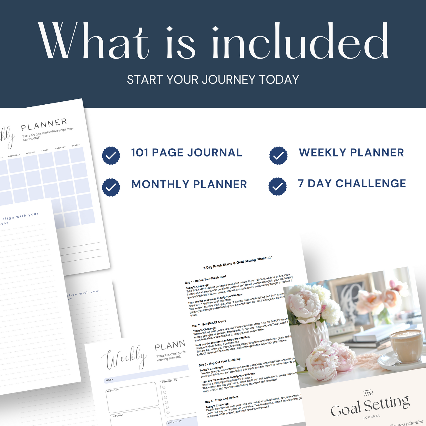 Goal Setting Bundle - Printable PDFs