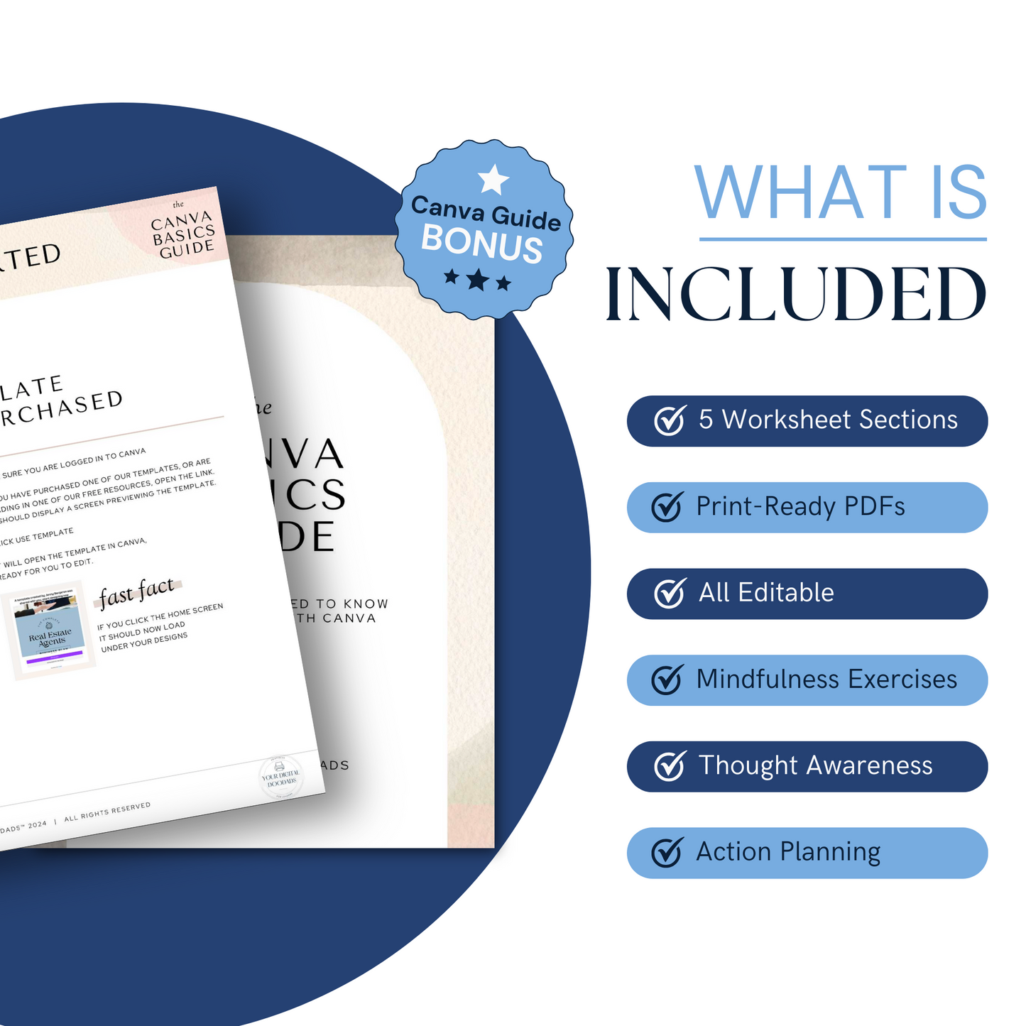 Overthinking Worksheets Canva Template