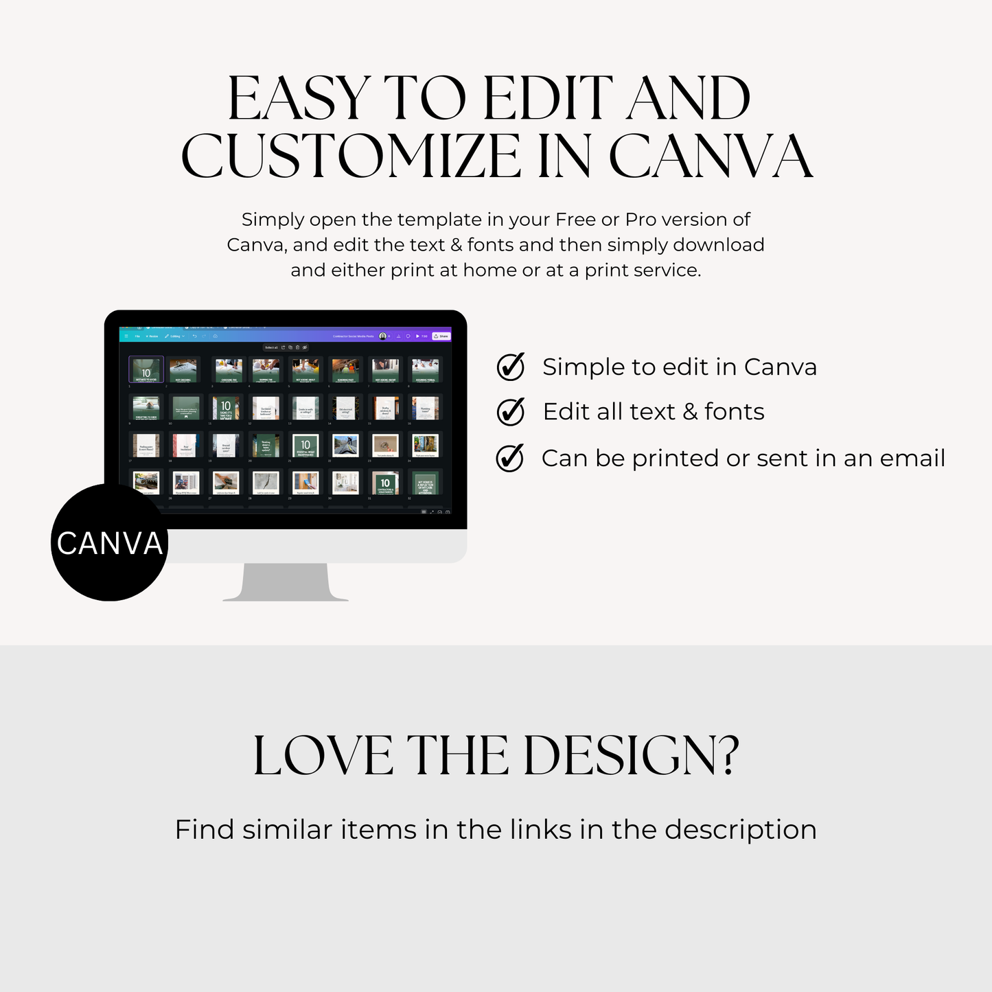 Contractor Social Media Posts Canva Template