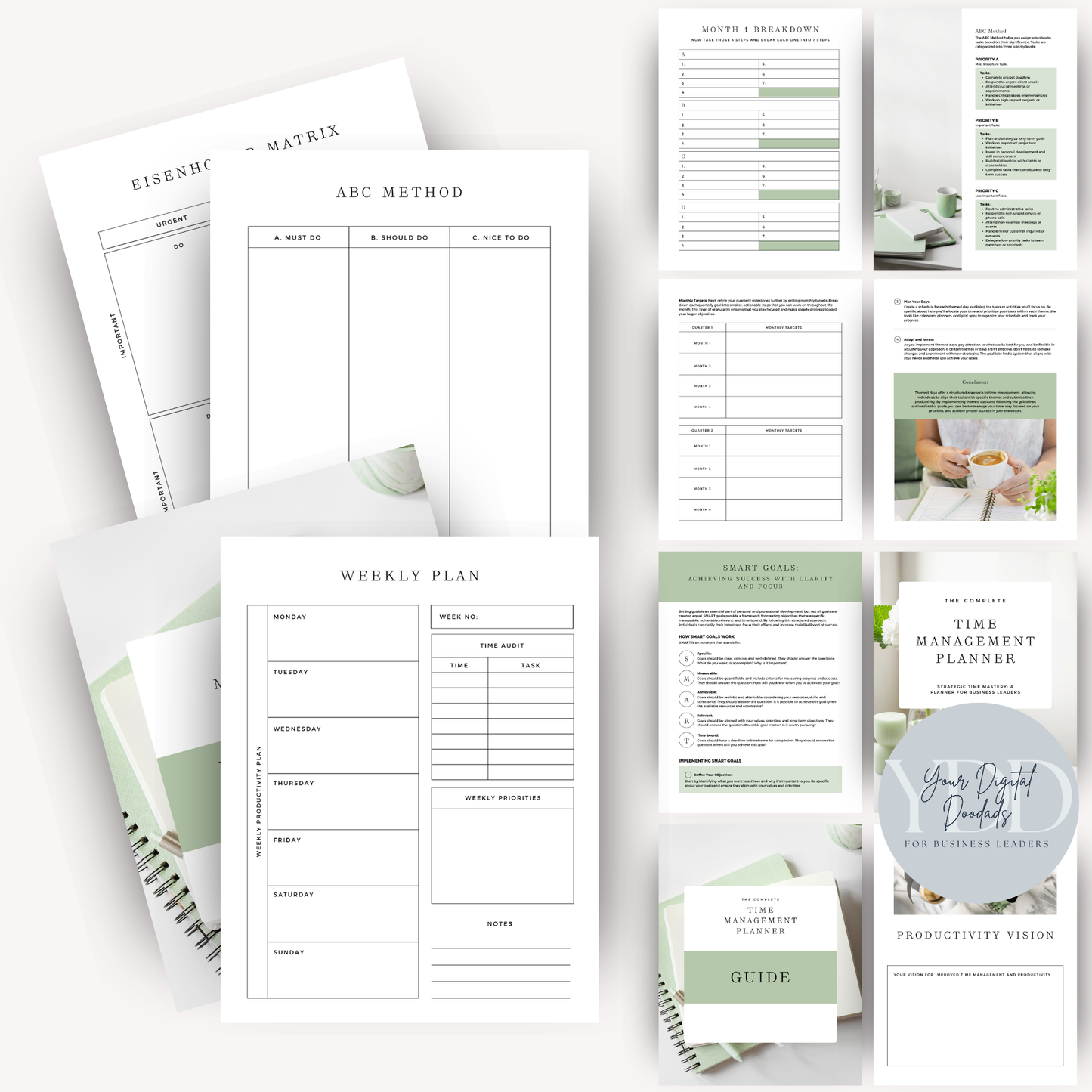 Time Management Planner - Printable PDF