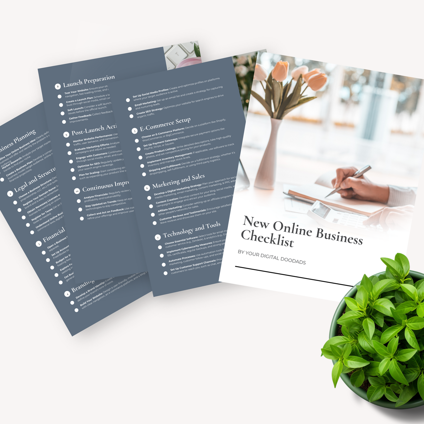 Startup Checklist for New Online Businesses - Printable PDF