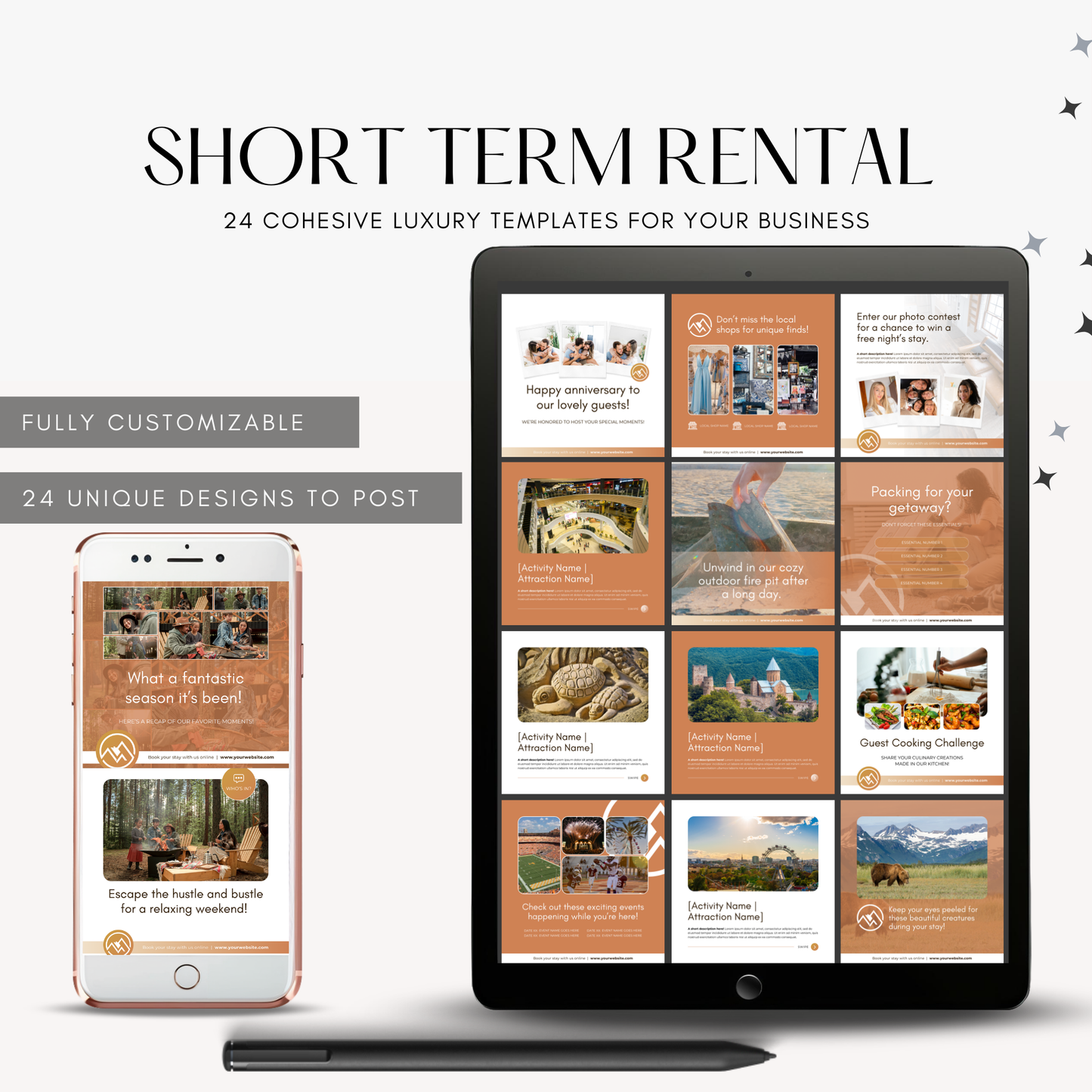 Short Term Rental Social Post template