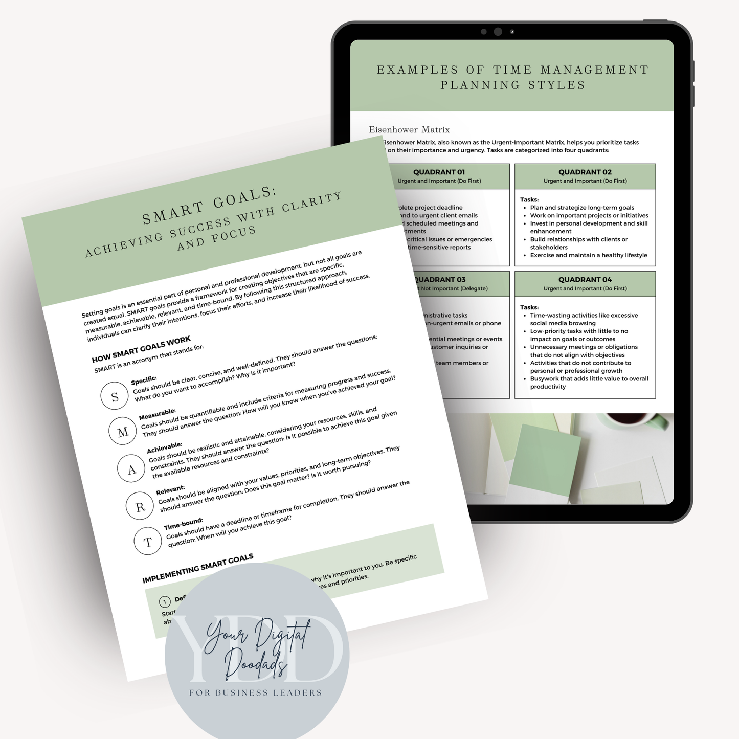 Time Management Planner - Printable PDF