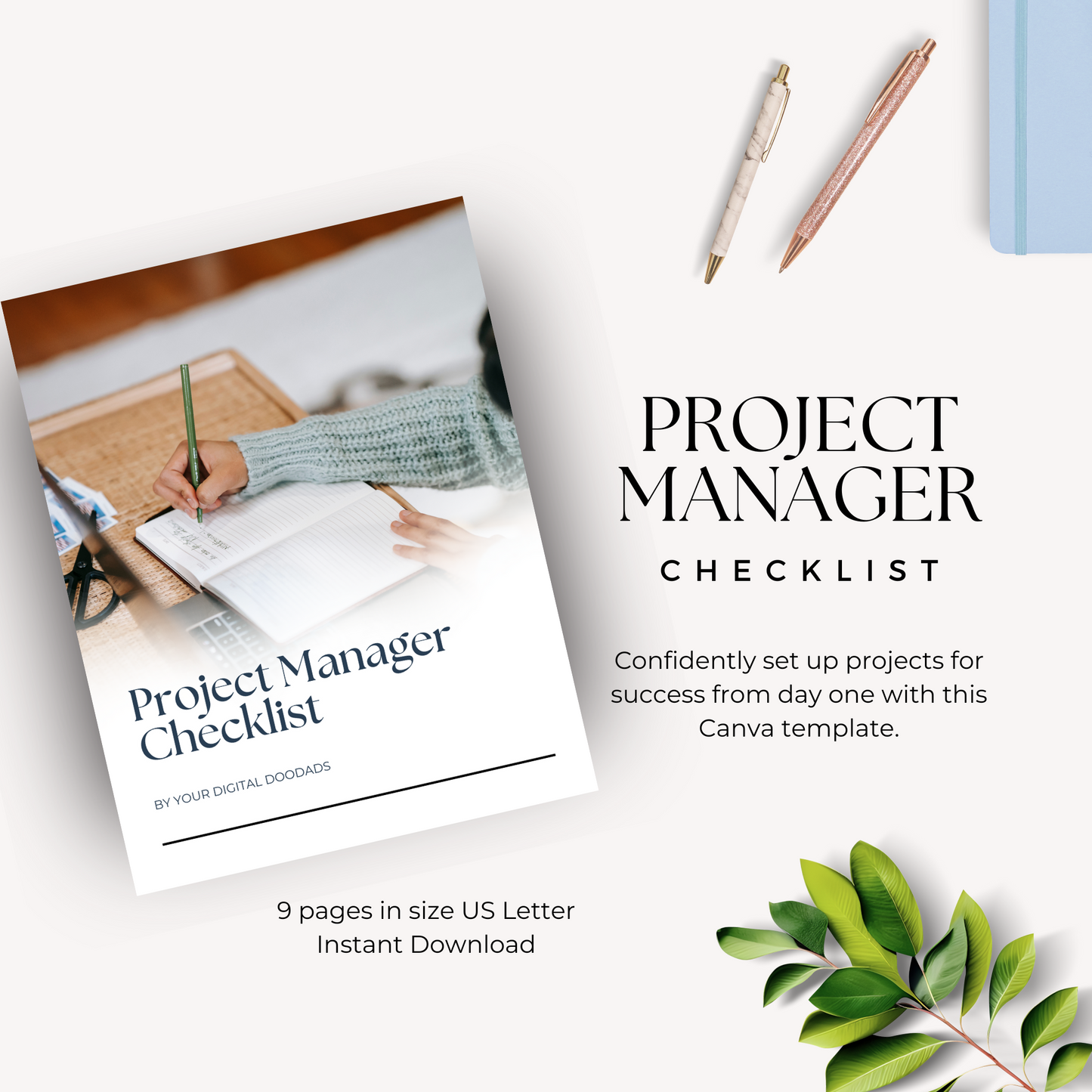 Project Manager Checklist Template