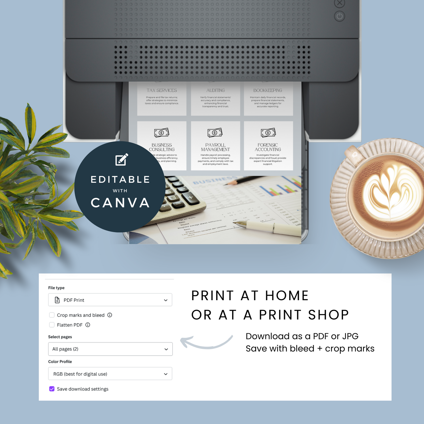 Tax Return Flyer Canva Template