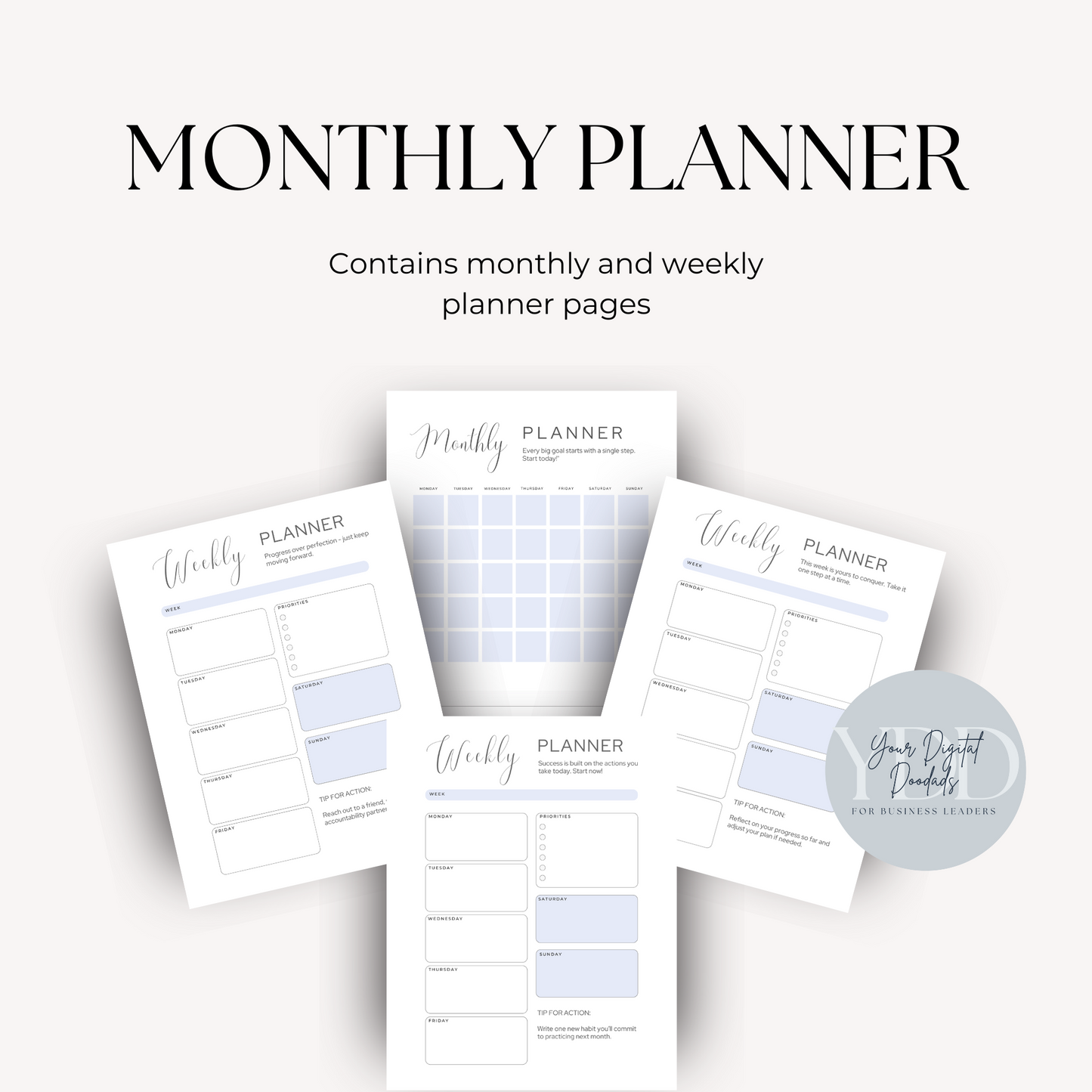Goal Setting Bundle - Printable PDFs