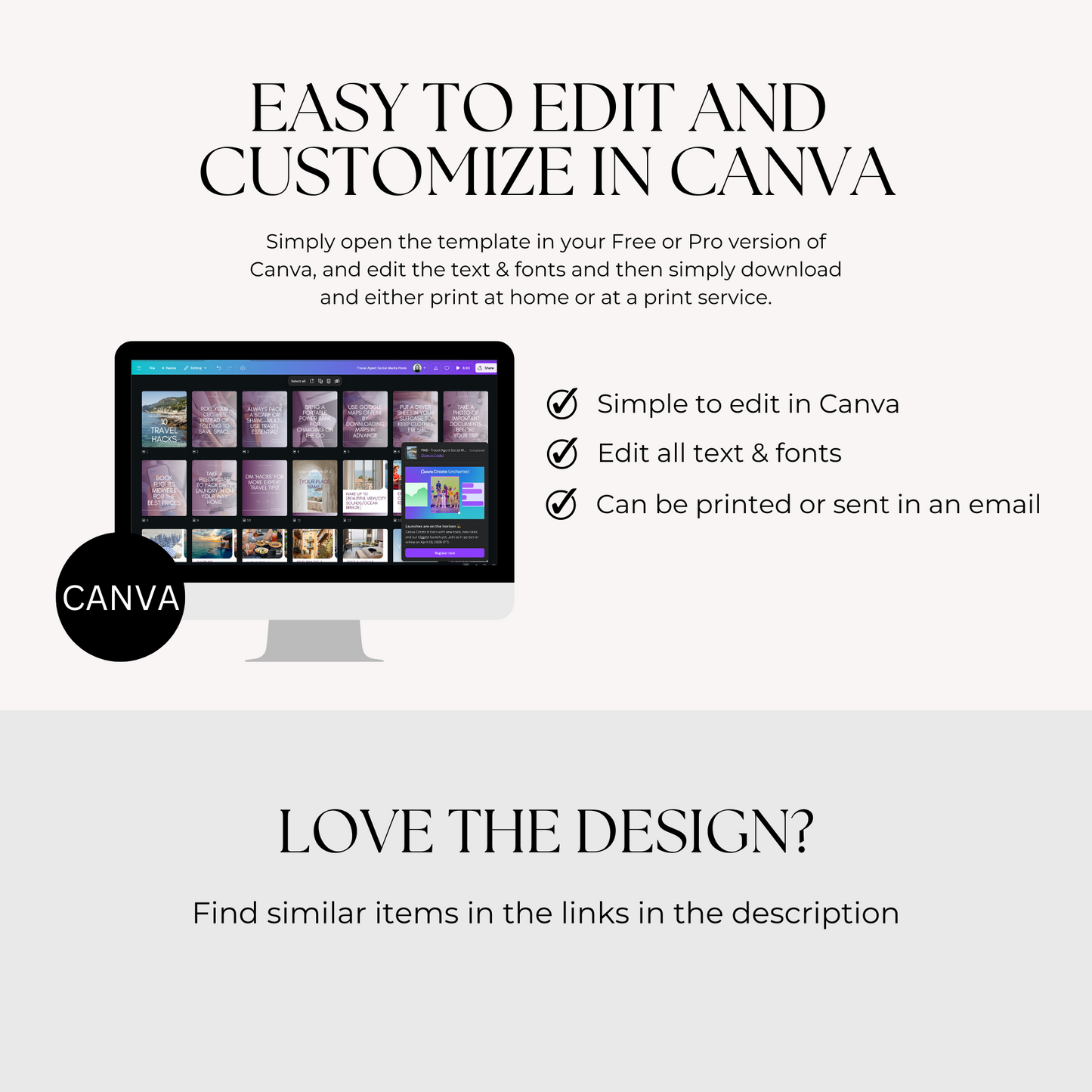 Travel Agent Social Media Bundle Canva Templates