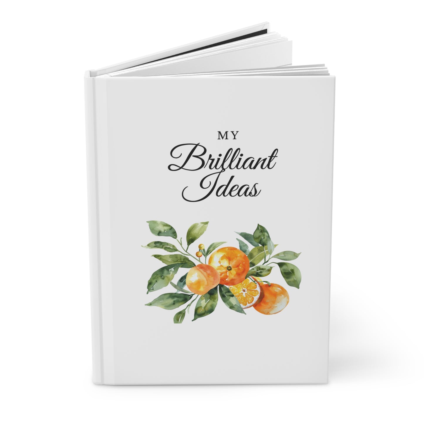 Hardcover Journal Brilliant Ideas, Writing Tool for Leader, Entrepreneur Notebook, Thought Organizer Diary, Mindfulness Gift, Mental Health