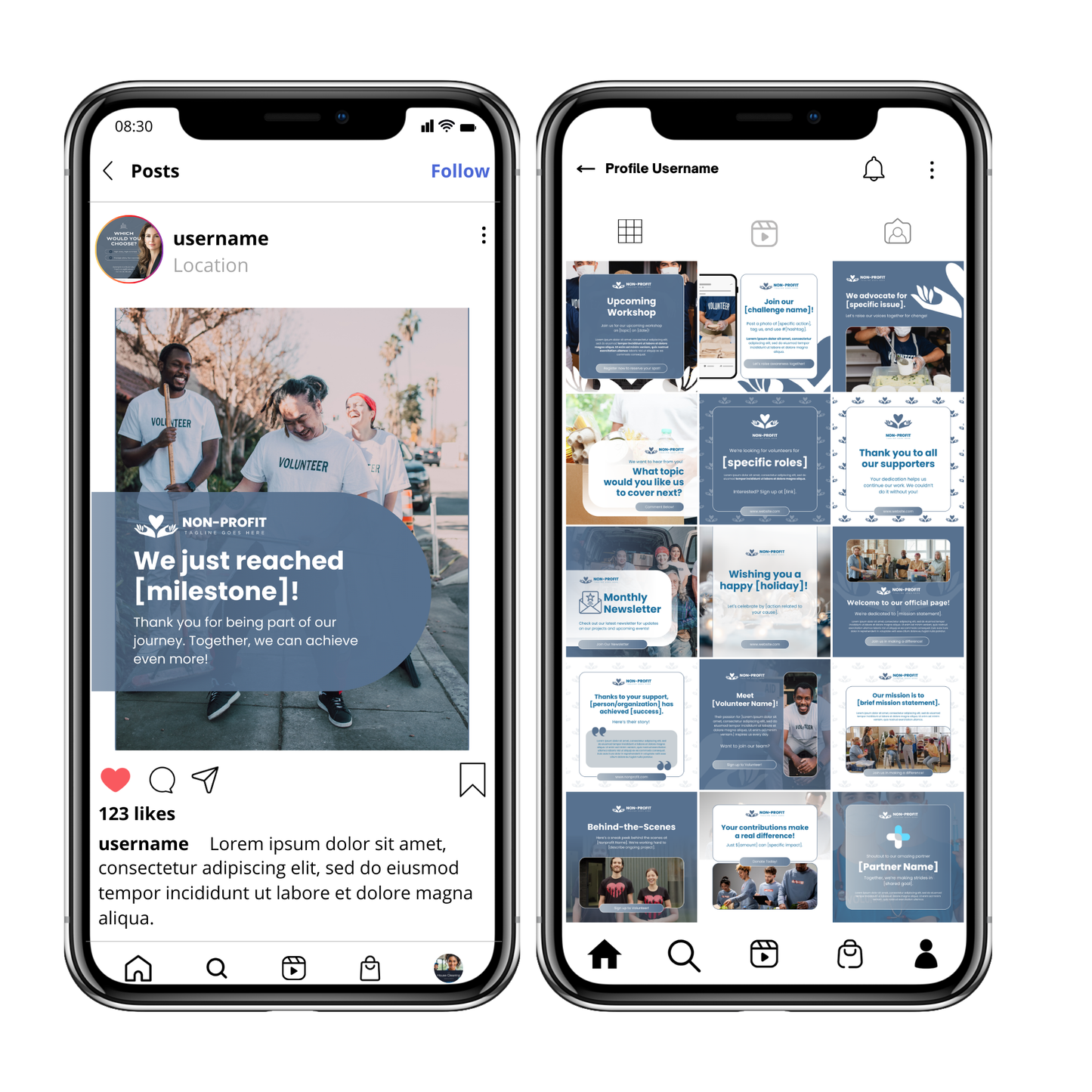 Non Profit Business Kit canva templates