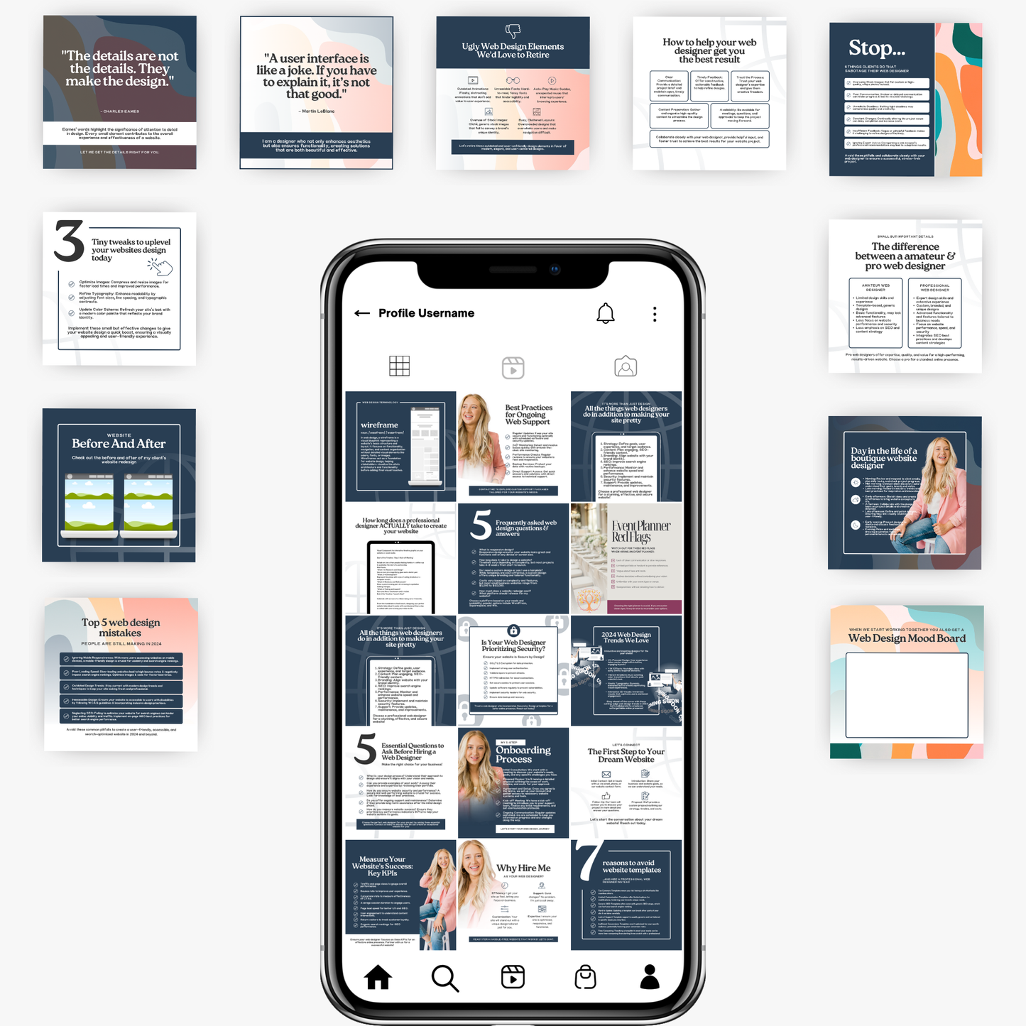 Instagram Posts for Web Design