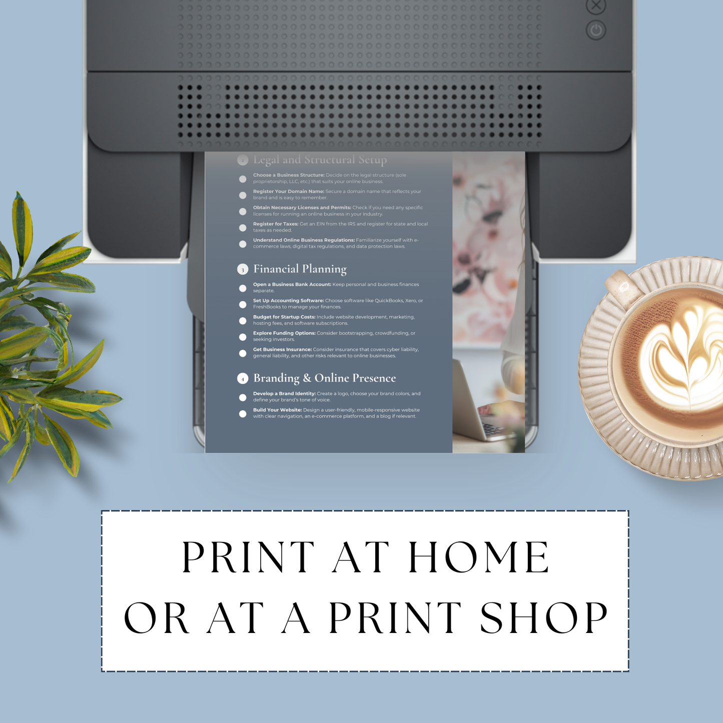 Startup Checklist for New Online Businesses - Printable PDF
