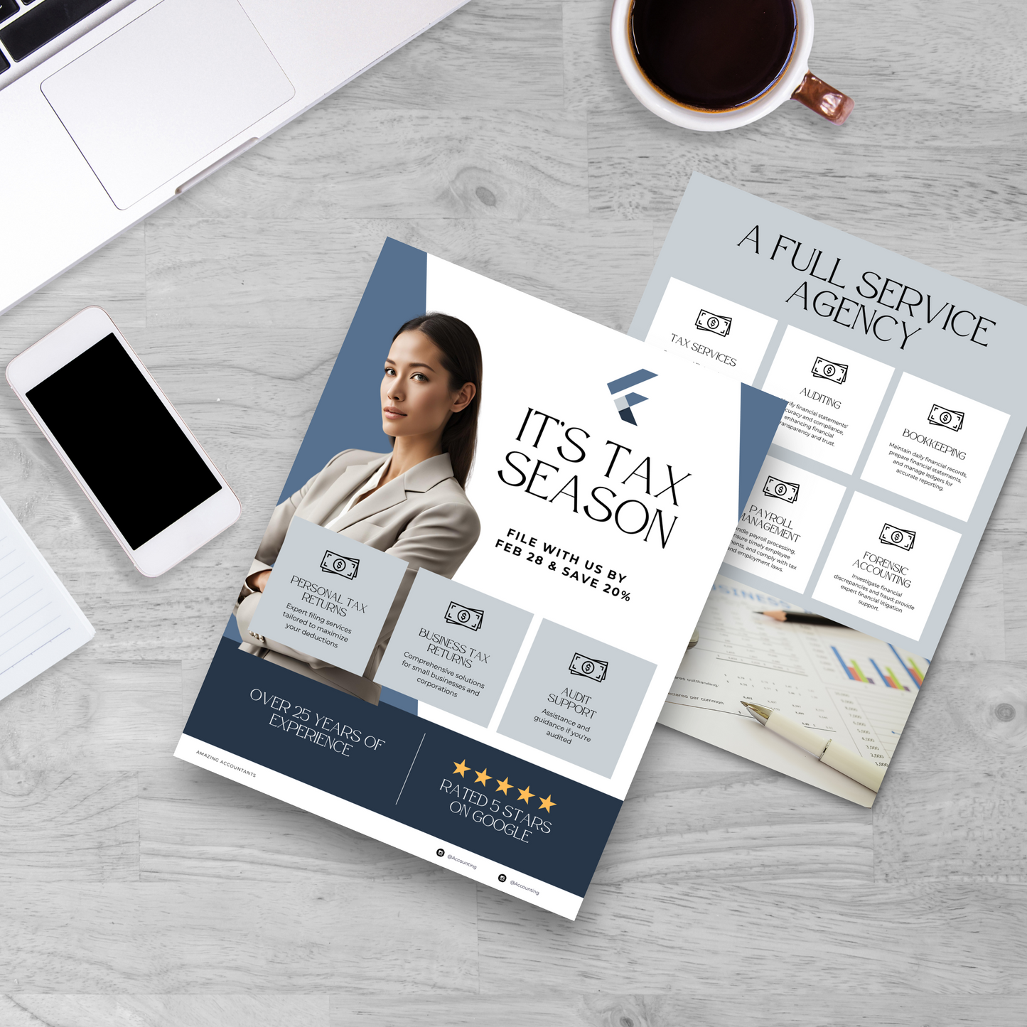 Tax Return Flyer Canva Template