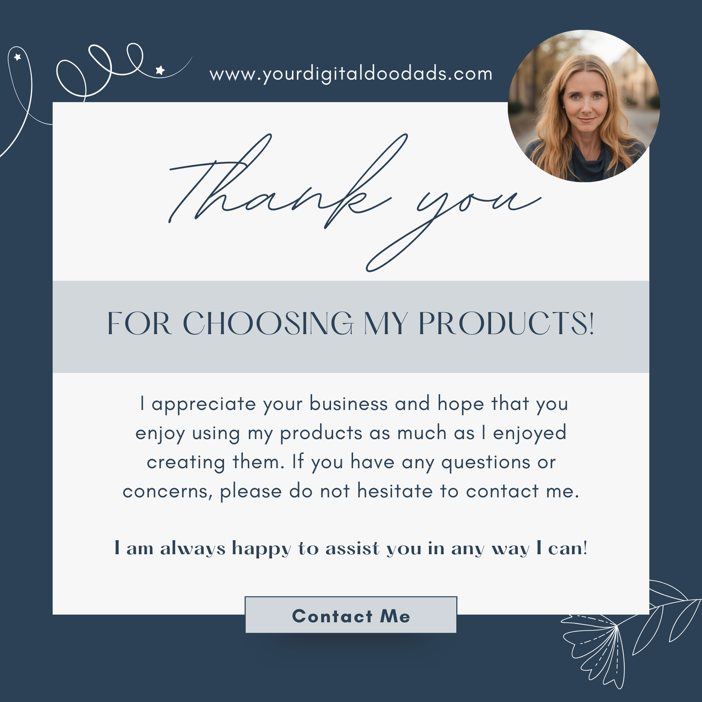 Boutique Thank You Cards Canva Template