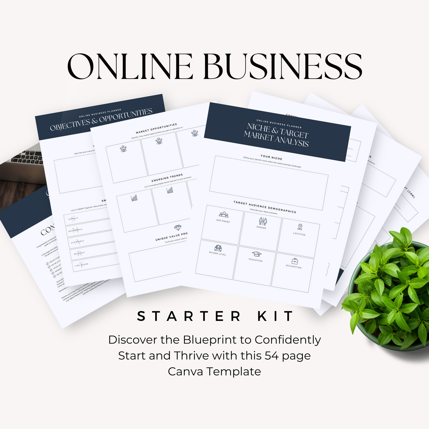 Online Business Starter Kit Canva Template