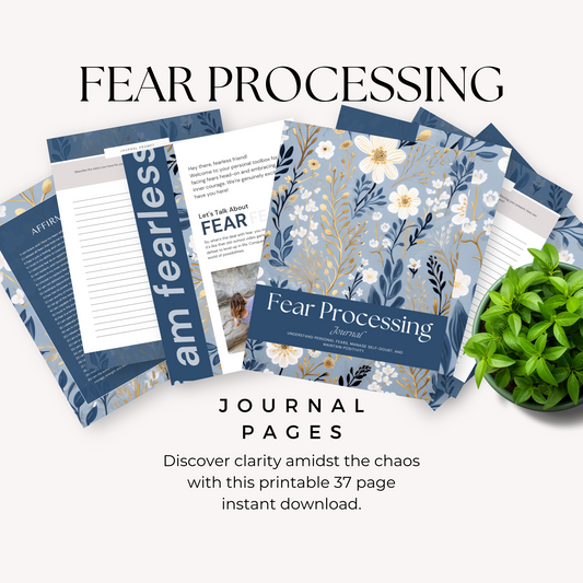 Fear Processing Journal Pages for Self Care PDF