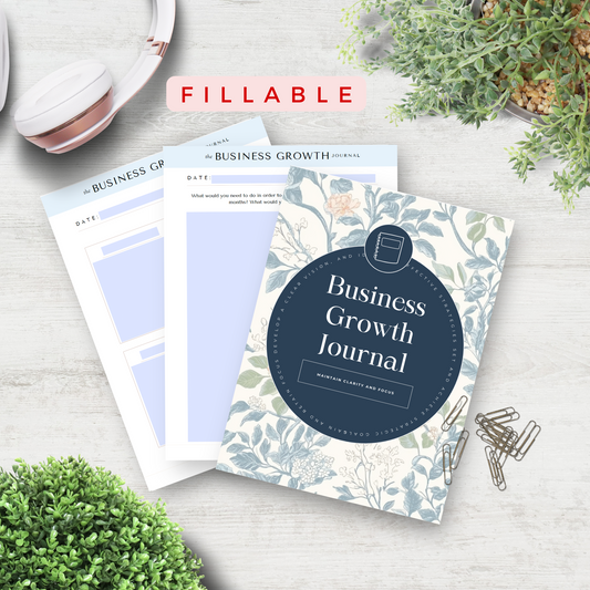 Fillable Business Growth Journal