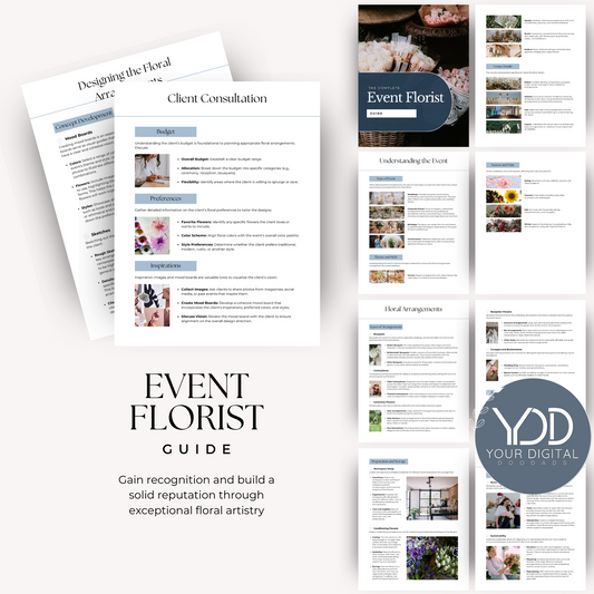 Event Florist Guide Canva Template