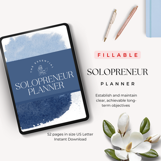 Fillable Solopreneur Business Planner