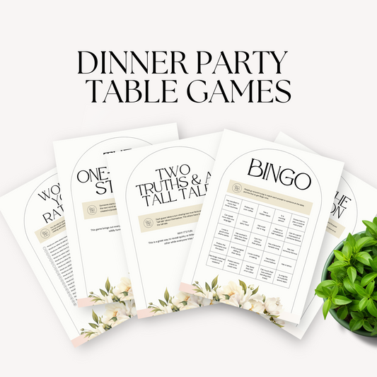 Dinner Party Table Games PDF