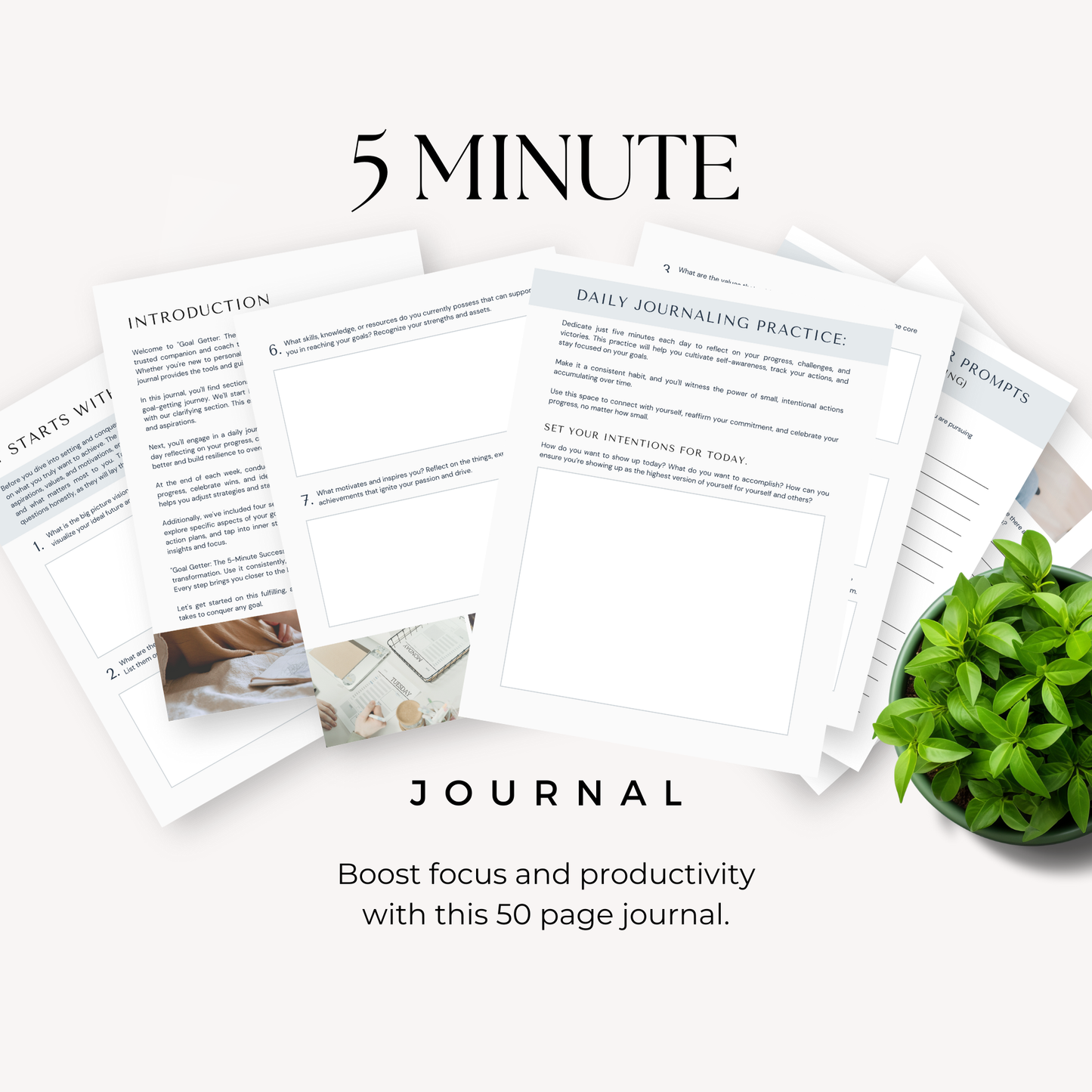 5 Minute Journal Printable