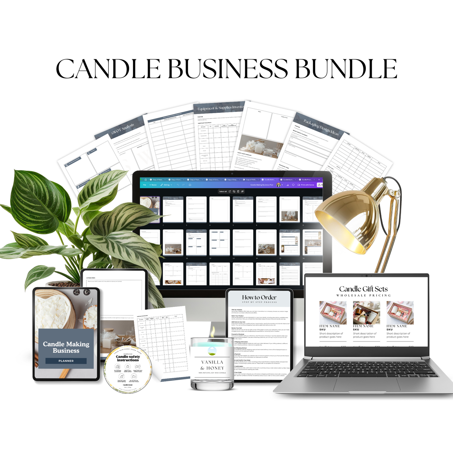 Candle Business Bundle Templates