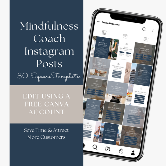 Mindfulness Coach Instagram Template