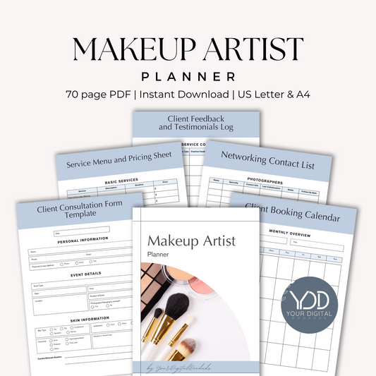 Makeup Artist Planner Printable PDF