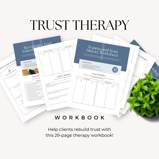 Therapy Worksheets Trust - Canva Template