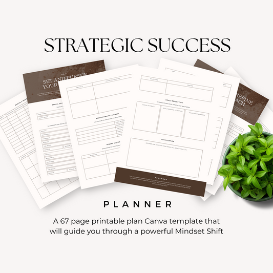 Strategic Success Planner Canva Template