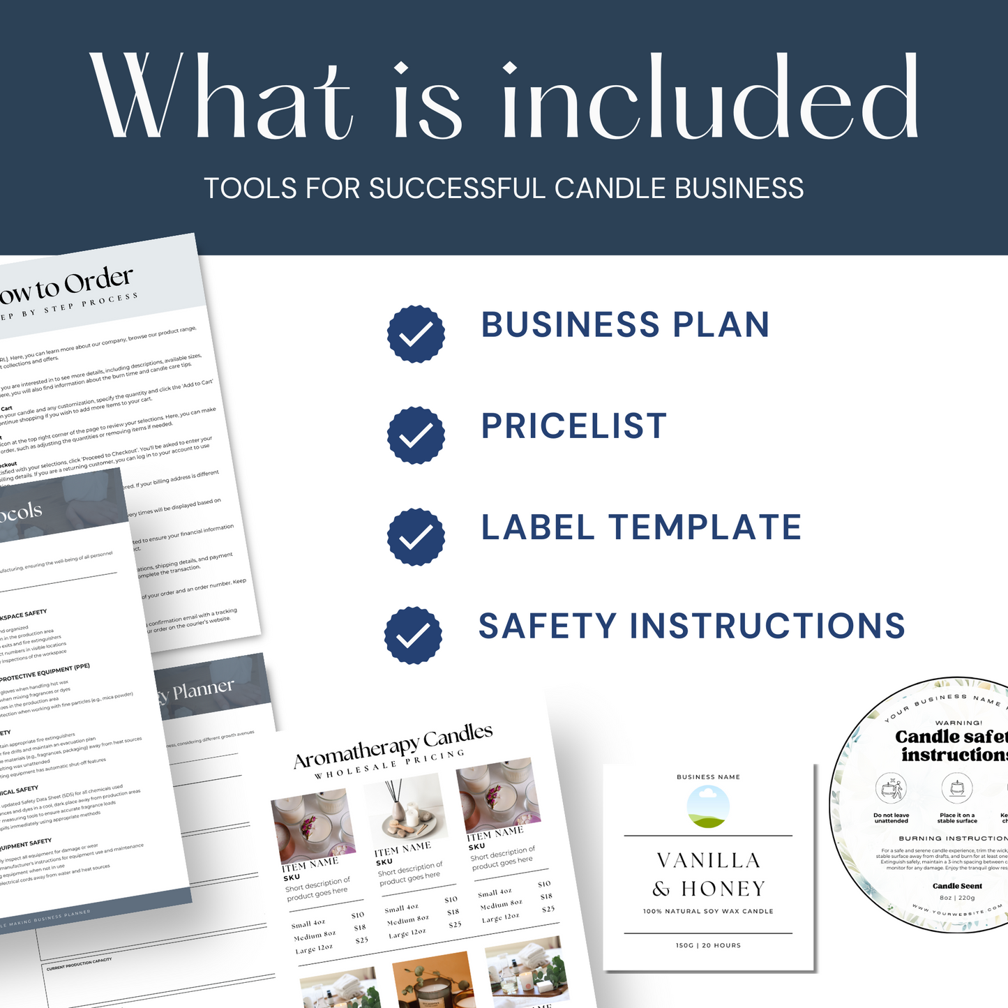 Candle Business Bundle Templates