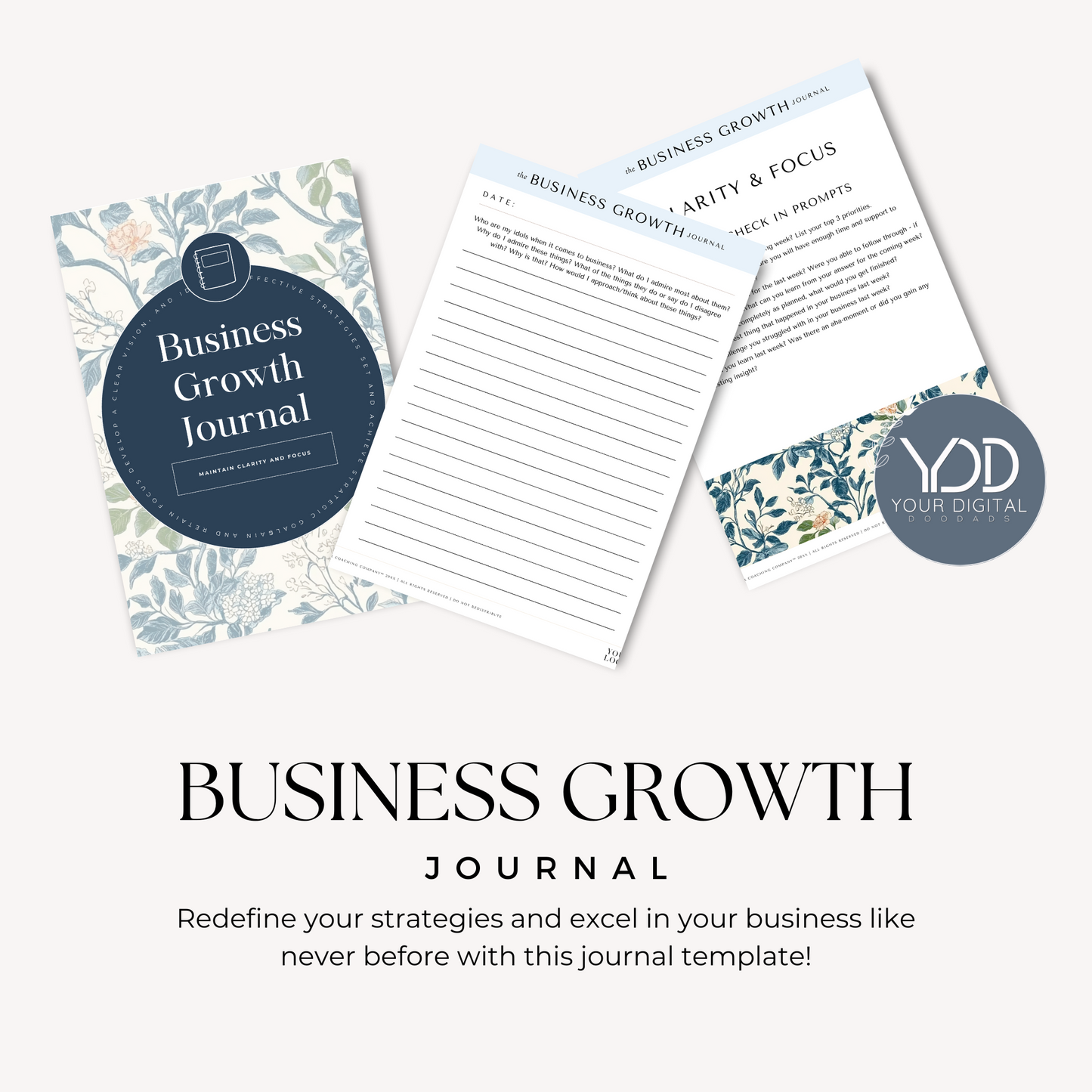 Business Growth Journal Canva Template