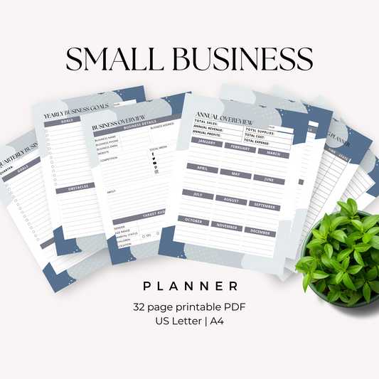 Small Business Planner Printable PDF