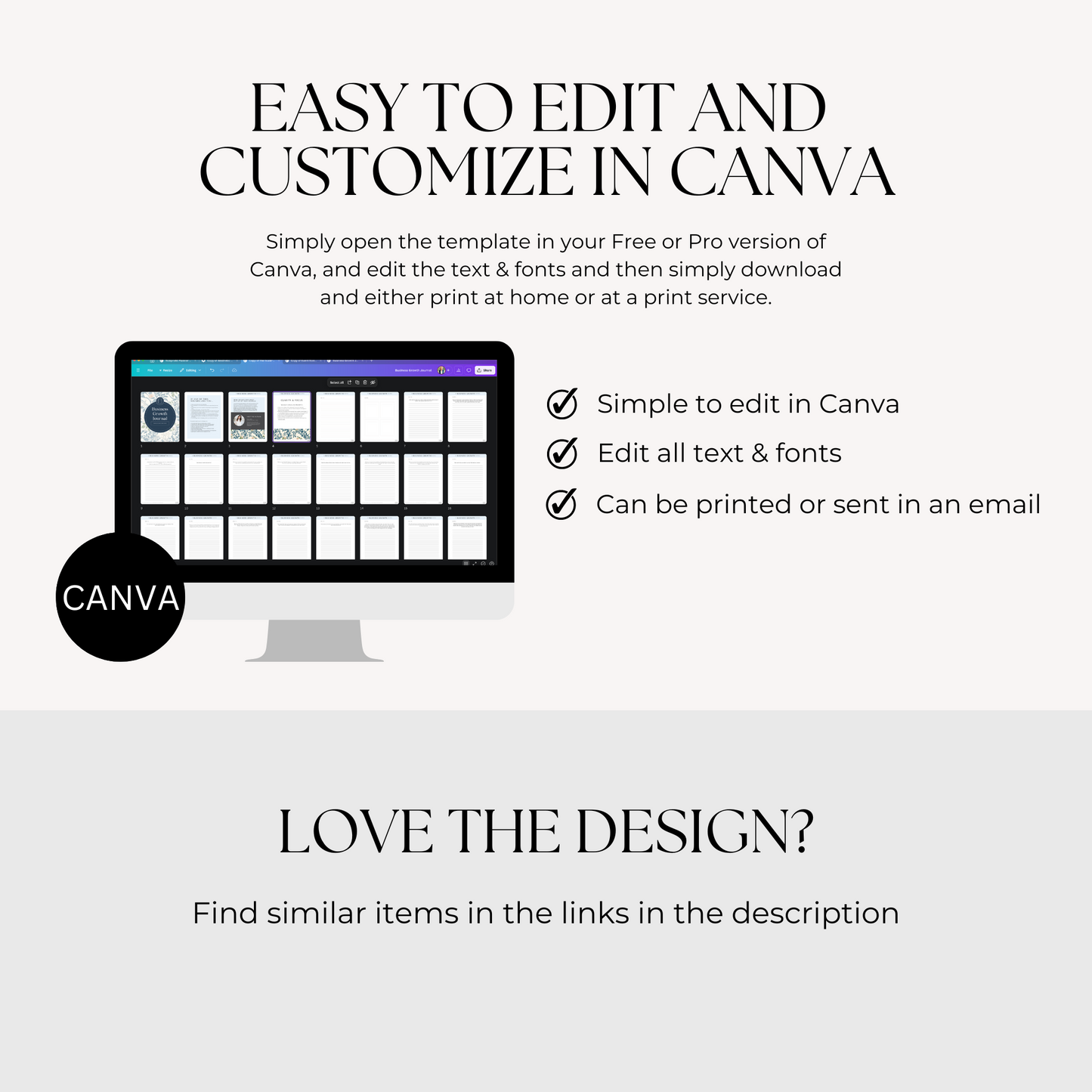 Business Growth Journal Canva Template