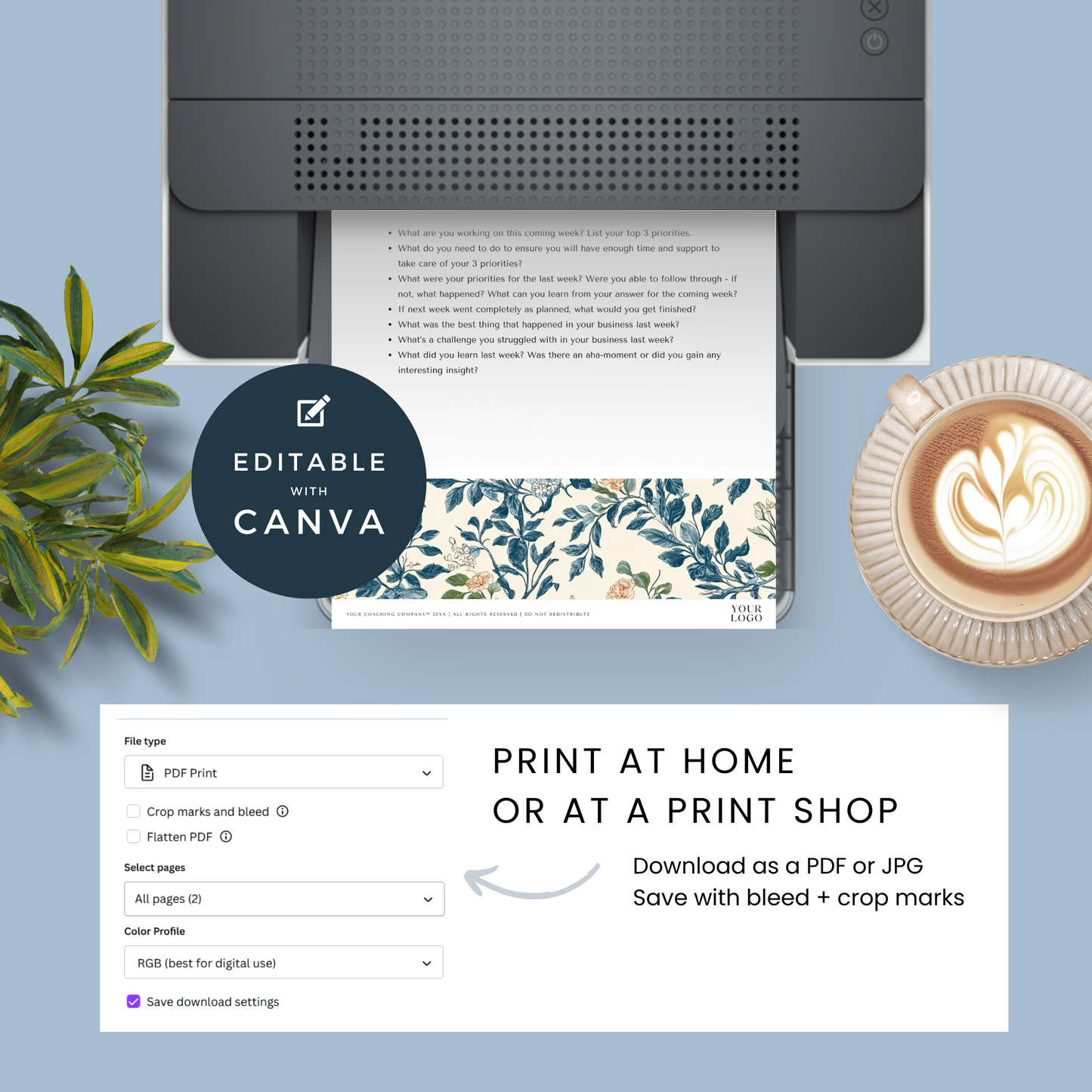 Business Growth Journal Canva Template