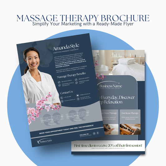 Massage Therapy Marketing Brochure