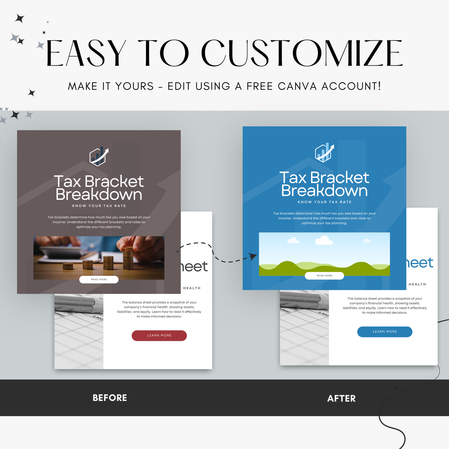 Bookkeeper Social Media Posts Canva Template