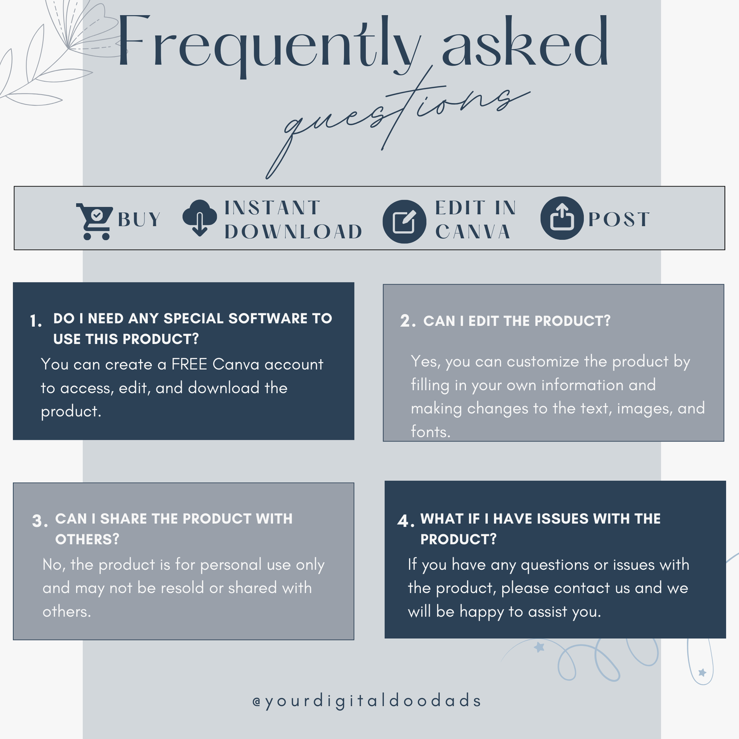 Non Profit Social Media Posts canva template