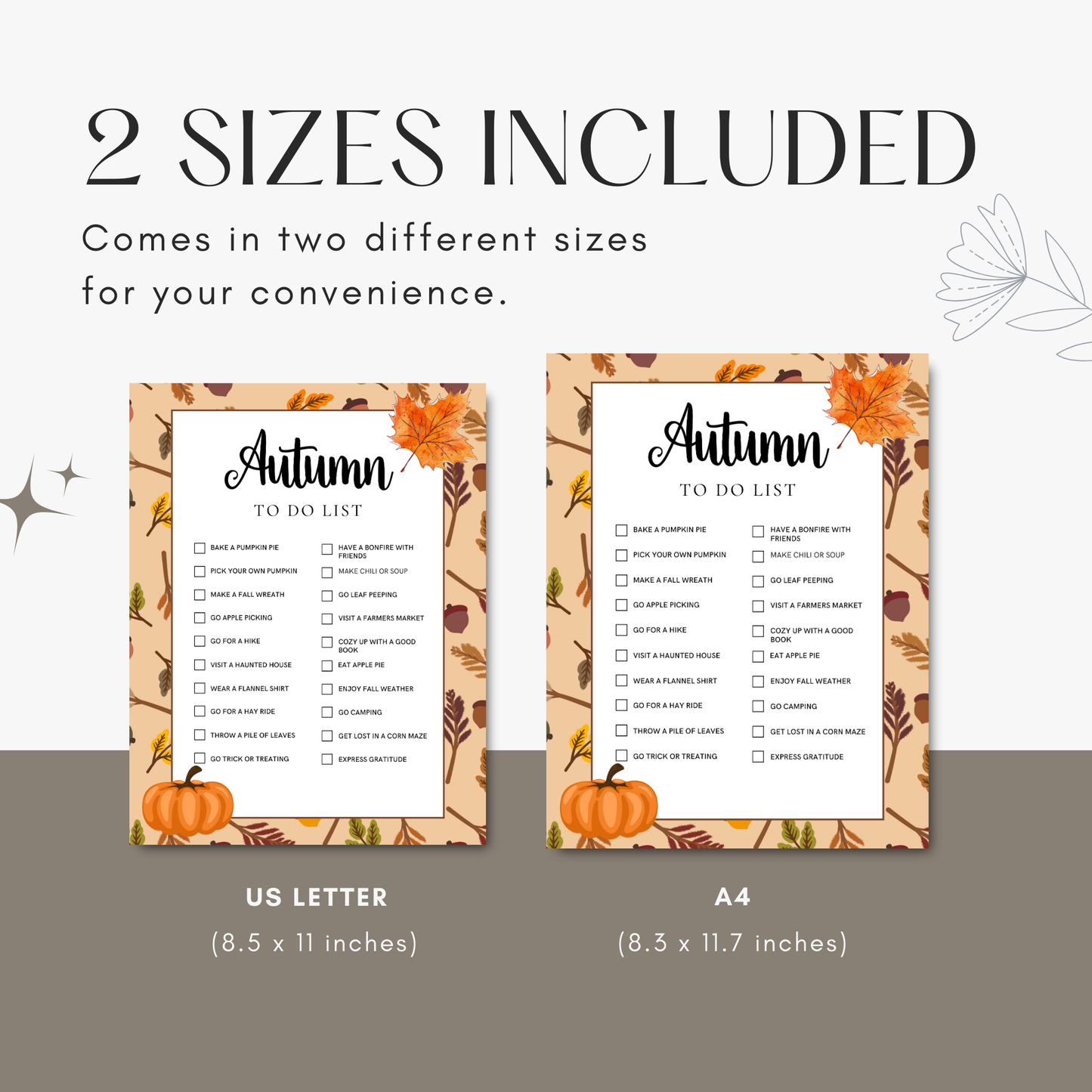 Autumn To Do List Printable