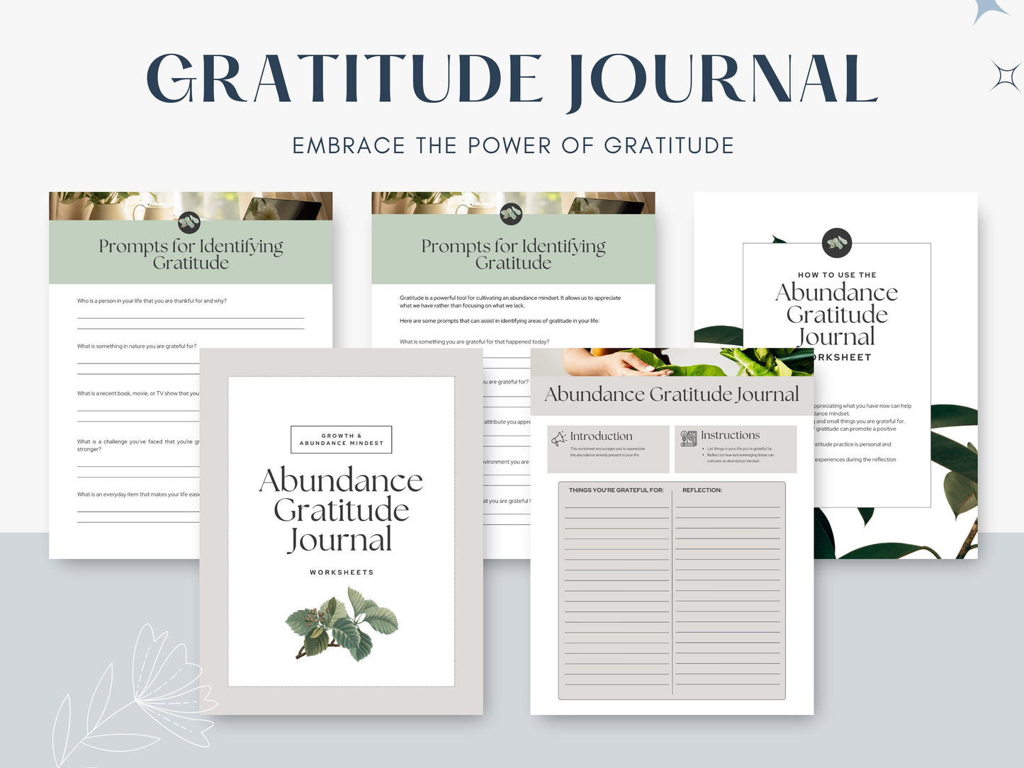 Abundance Gratitude Journal for Leaders