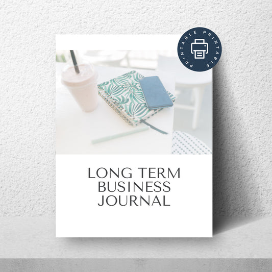 Long Term Business Journal for Entrepreneur