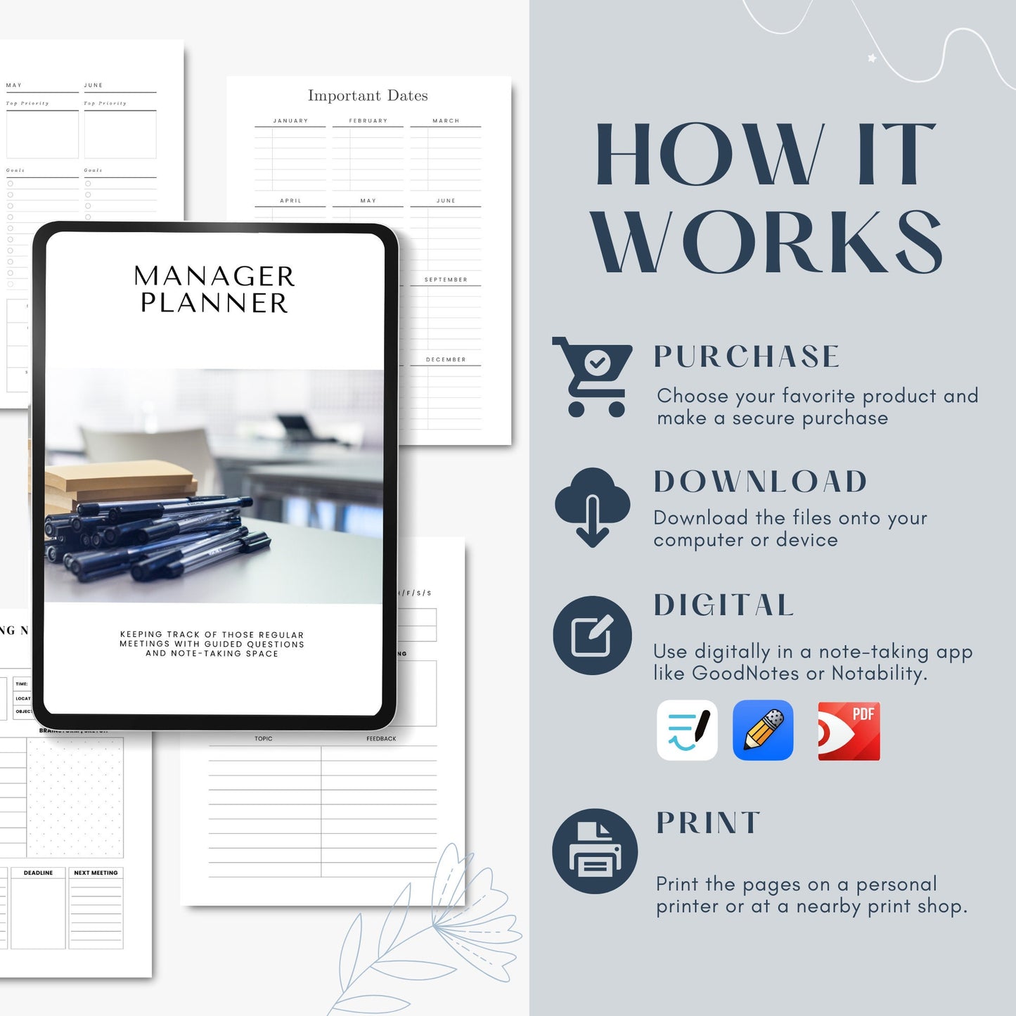 Business Manager Planner for Small Business