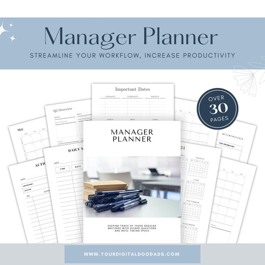 Business Manager Planner for Small Business